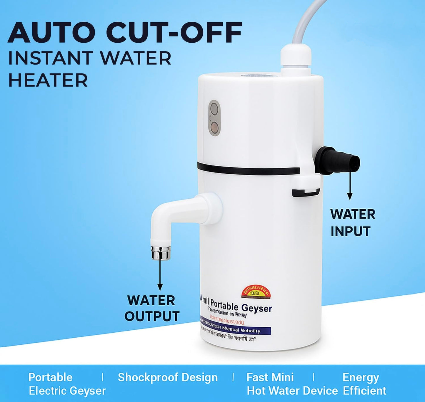 Instant Electric Water Geyser,Portable Geyser,Mini Geyser
